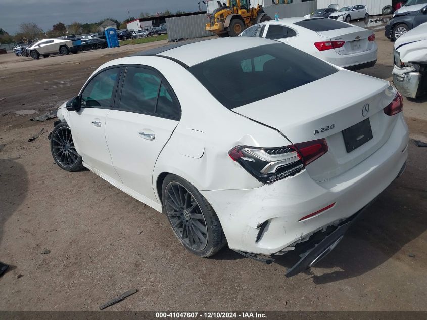 2022 Mercedes-Benz A 220 VIN: W1K3G4EB1NJ363294 Lot: 41047607