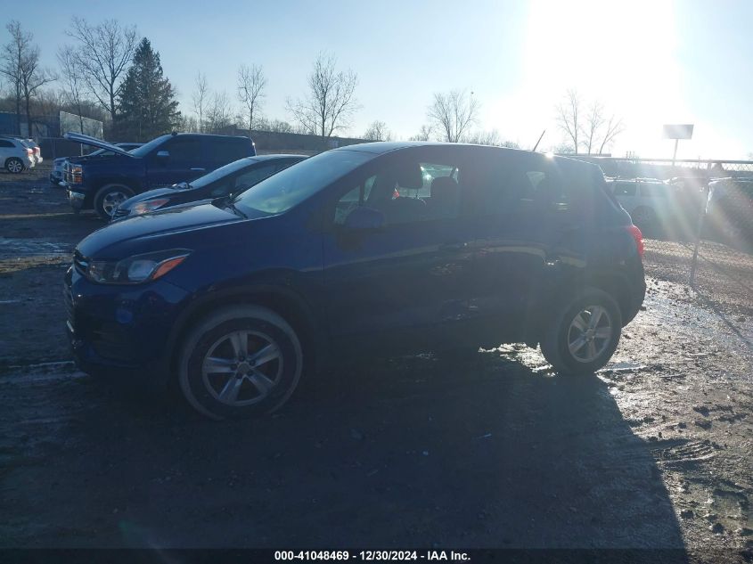 2017 Chevrolet Trax Ls VIN: 3GNCJNSB2HL185437 Lot: 41048469