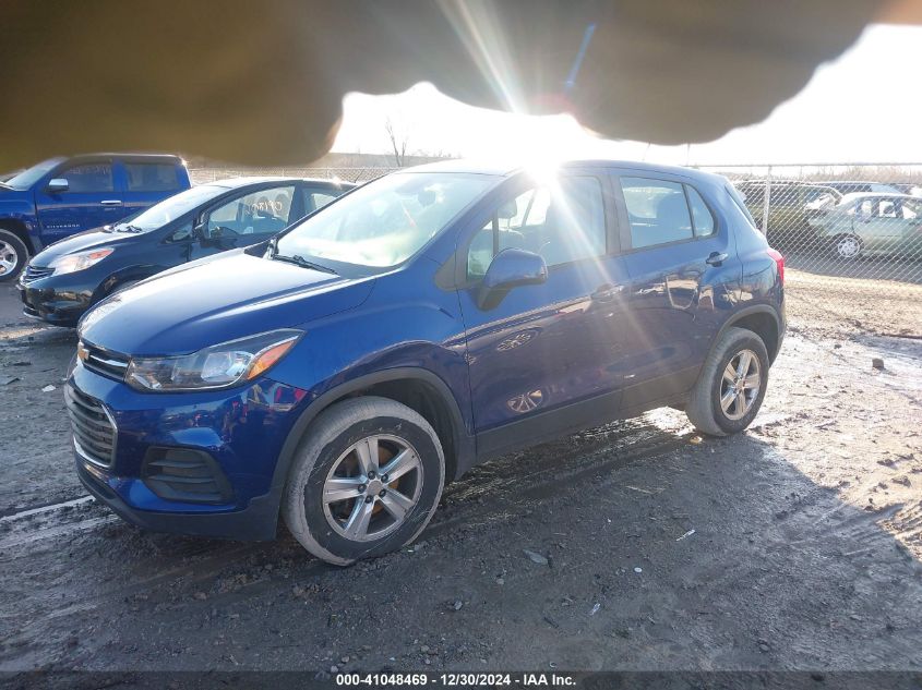 2017 Chevrolet Trax Ls VIN: 3GNCJNSB2HL185437 Lot: 41048469