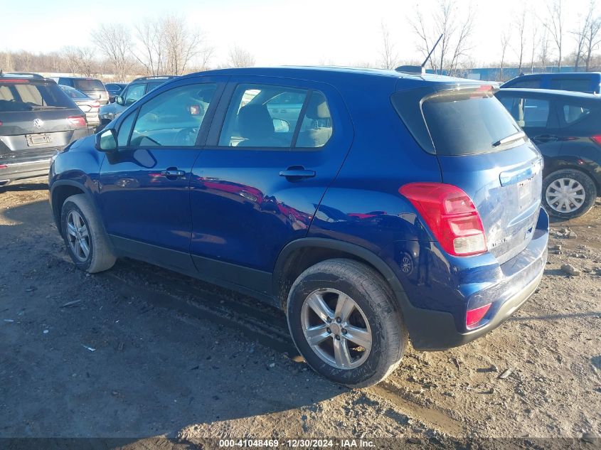 2017 Chevrolet Trax Ls VIN: 3GNCJNSB2HL185437 Lot: 41048469