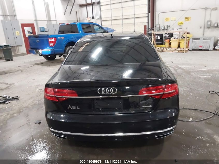 2015 Audi A8 L 3.0T VIN: WAU3GAFDXFN015980 Lot: 41049979