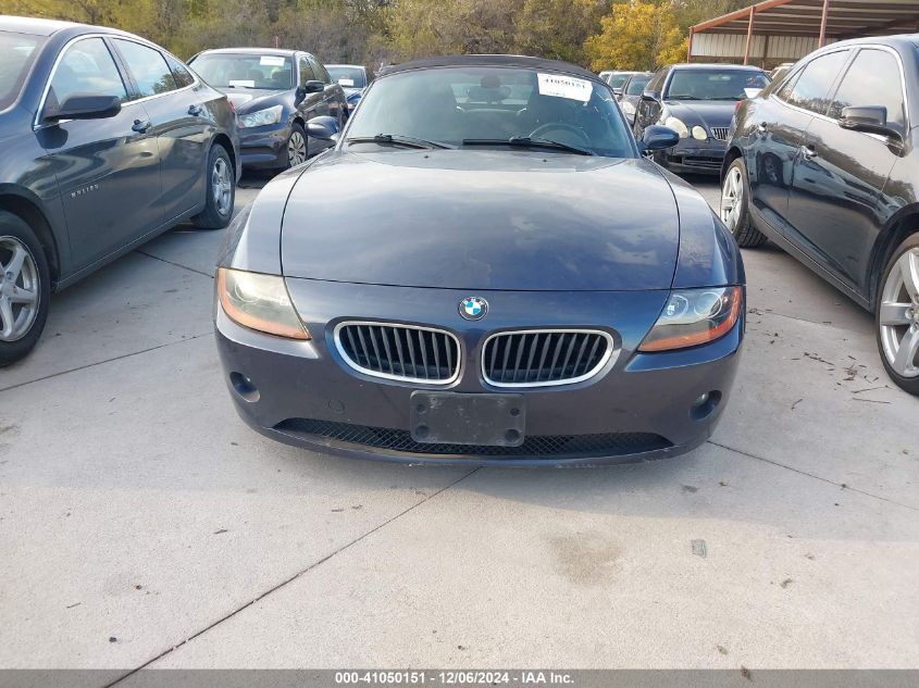 2004 BMW Z4 2.5I VIN: 4USBT33574LS50598 Lot: 41050151