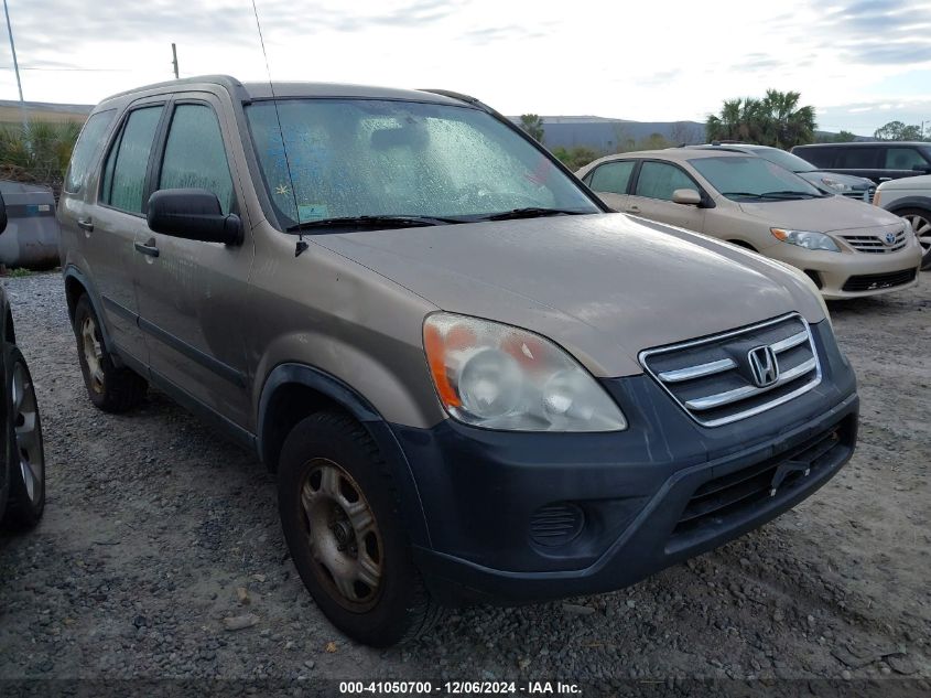 2005 Honda Cr-V Lx VIN: JHLRD685X5C003866 Lot: 41050700