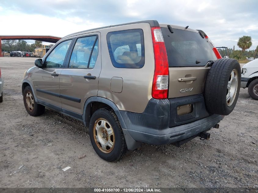 2005 Honda Cr-V Lx VIN: JHLRD685X5C003866 Lot: 41050700