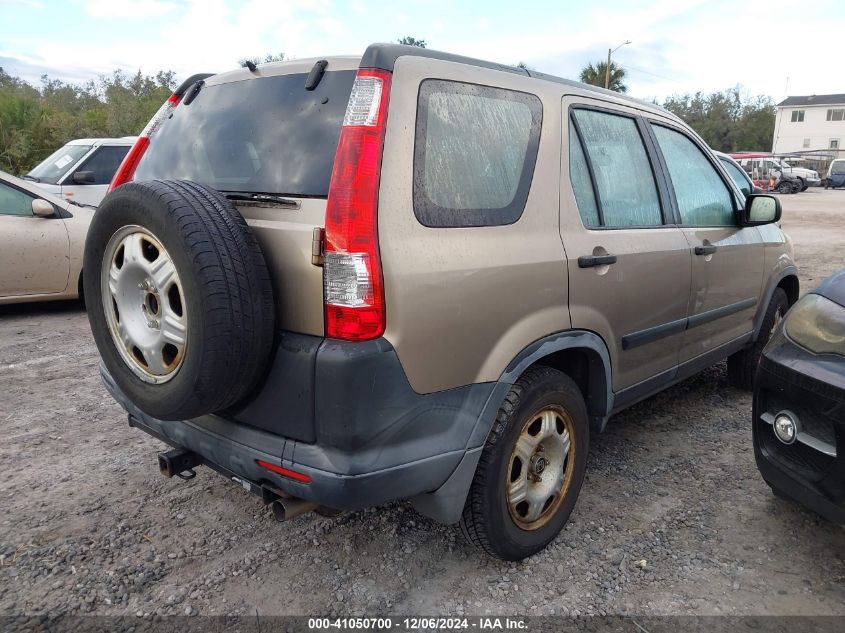 2005 Honda Cr-V Lx VIN: JHLRD685X5C003866 Lot: 41050700