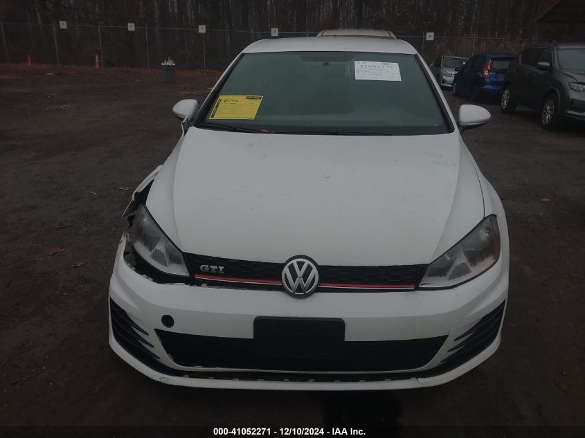 2016 Volkswagen Golf Gti S 4-Door VIN: 3VW5T7AU2GM065492 Lot: 41052271