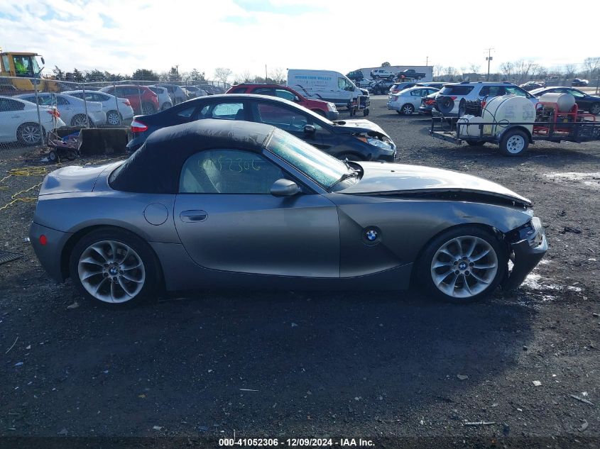 2003 BMW Z4 2.5I VIN: 4USBT33443LR66705 Lot: 41052306