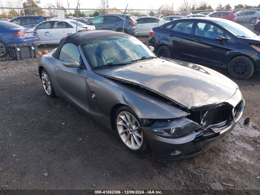 2003 BMW Z4 2.5I VIN: 4USBT33443LR66705 Lot: 41052306