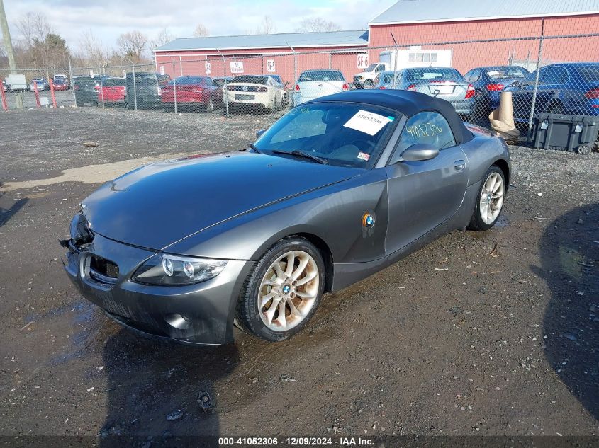 2003 BMW Z4 2.5I VIN: 4USBT33443LR66705 Lot: 41052306