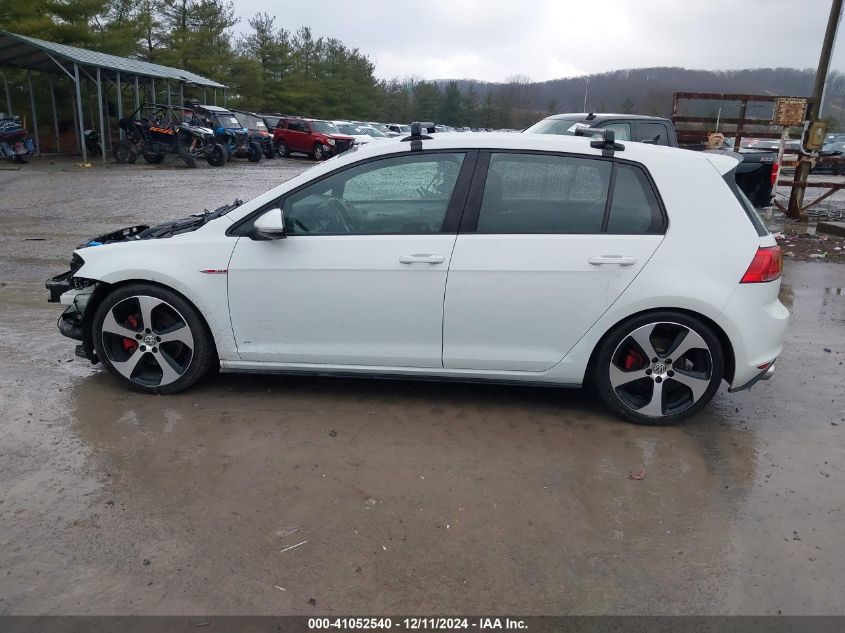 2015 Volkswagen Golf Gti 2.0T S 4-Door VIN: 3VW5T7AU1FM068205 Lot: 41052540