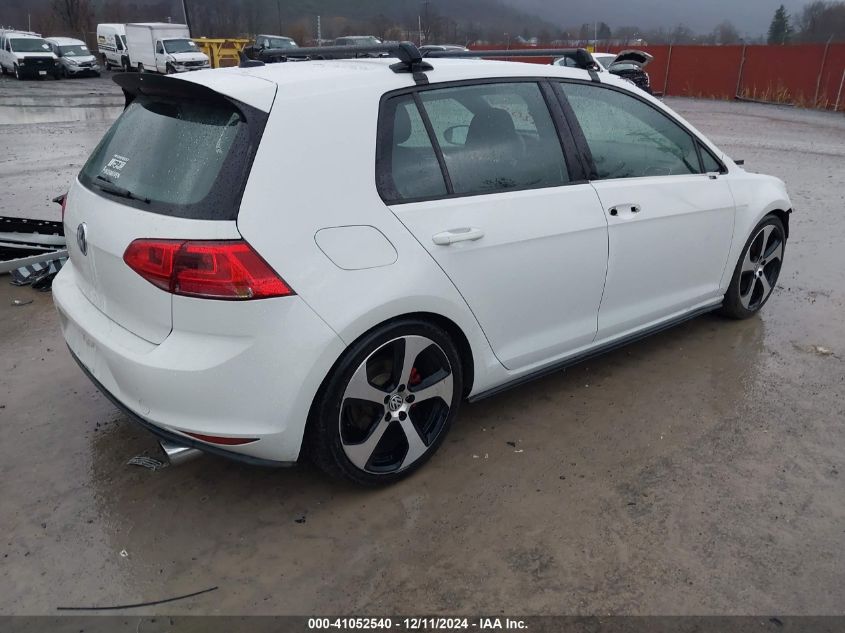 2015 Volkswagen Golf Gti 2.0T S 4-Door VIN: 3VW5T7AU1FM068205 Lot: 41052540