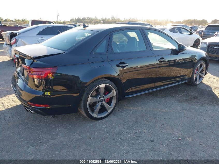 2019 Audi S4 3.0T Premium VIN: WAUB4AF47KA101883 Lot: 41052586