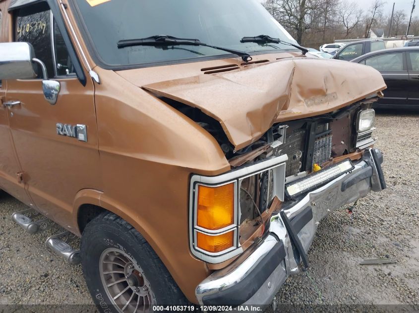 1987 Dodge Ram Van B250 VIN: 2B6HB23T5HK292161 Lot: 41053719