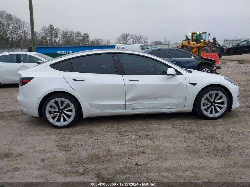 2022 Tesla Model 3 Long Range Dual Motor All-Wheel Drive VIN: 5YJ3E1EB8NF173966 Lot: 41055058