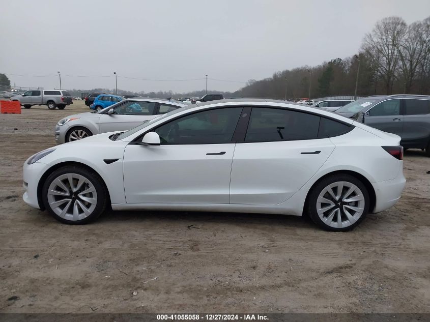 2022 Tesla Model 3 Long Range Dual Motor All-Wheel Drive VIN: 5YJ3E1EB8NF173966 Lot: 41055058