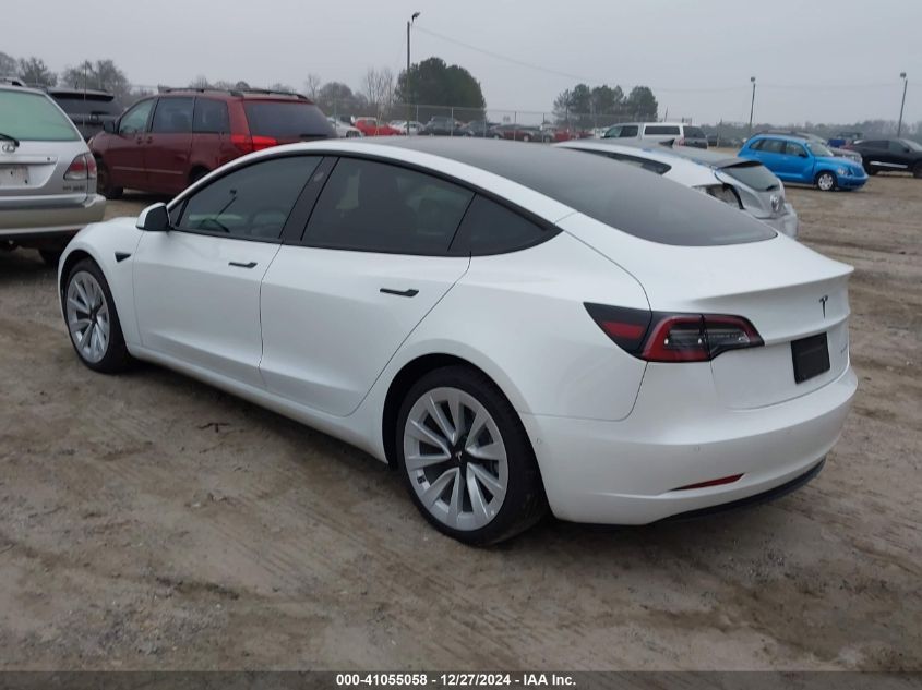 2022 Tesla Model 3 Long Range Dual Motor All-Wheel Drive VIN: 5YJ3E1EB8NF173966 Lot: 41055058