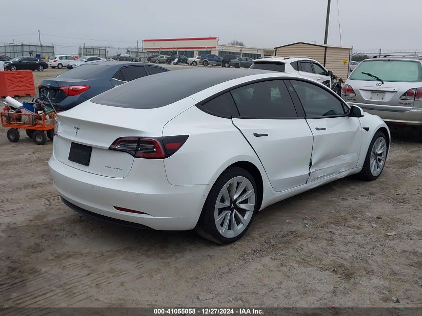 2022 Tesla Model 3 Long Range Dual Motor All-Wheel Drive VIN: 5YJ3E1EB8NF173966 Lot: 41055058