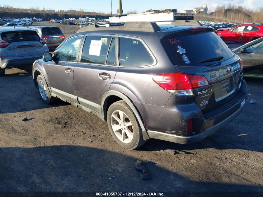 2013 Subaru Outback 2.5I Premium VIN: 4S4BRBGC4D3260394 Lot: 41055737