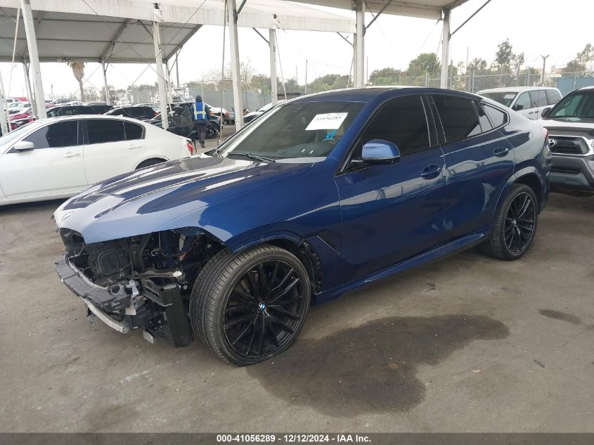 2021 BMW X6 Sdrive40I VIN: 5UXCY4C06M9E17280 Lot: 41056289