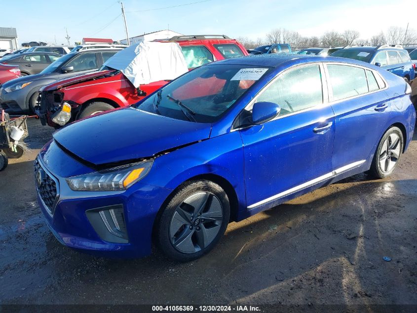 2021 Hyundai Ioniq Hybrid Limited Limited VIN: KMHC05LC4MU248620 Lot: 41056369