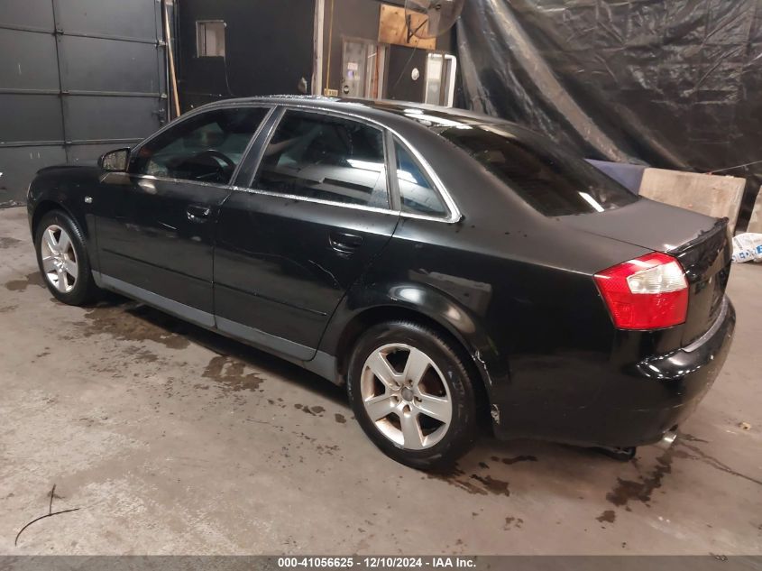 2003 Audi A4 3.0 VIN: WAULT68E53A182250 Lot: 41056625