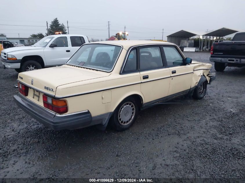 1986 Volvo 244 Dl/Gl VIN: YV1AX8848G1177187 Lot: 41056629