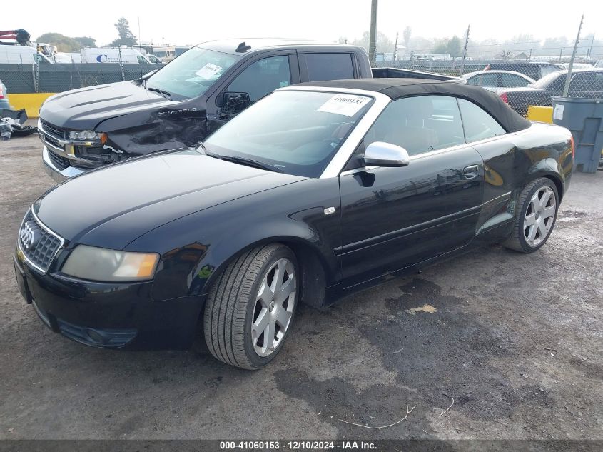 2005 Audi S4 VIN: WUARL48H15K901392 Lot: 41060153