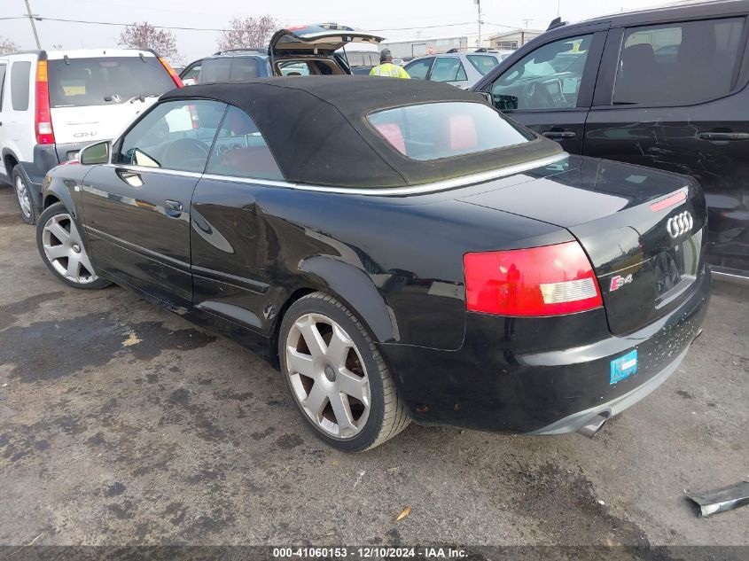 2005 Audi S4 VIN: WUARL48H15K901392 Lot: 41060153