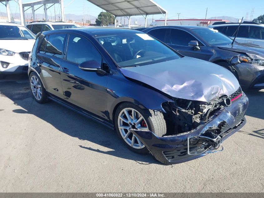 2016 Volkswagen Golf Gti Autobahn W/Performance Package 4-Door VIN: 3VW447AUXGM060856 Lot: 41060822