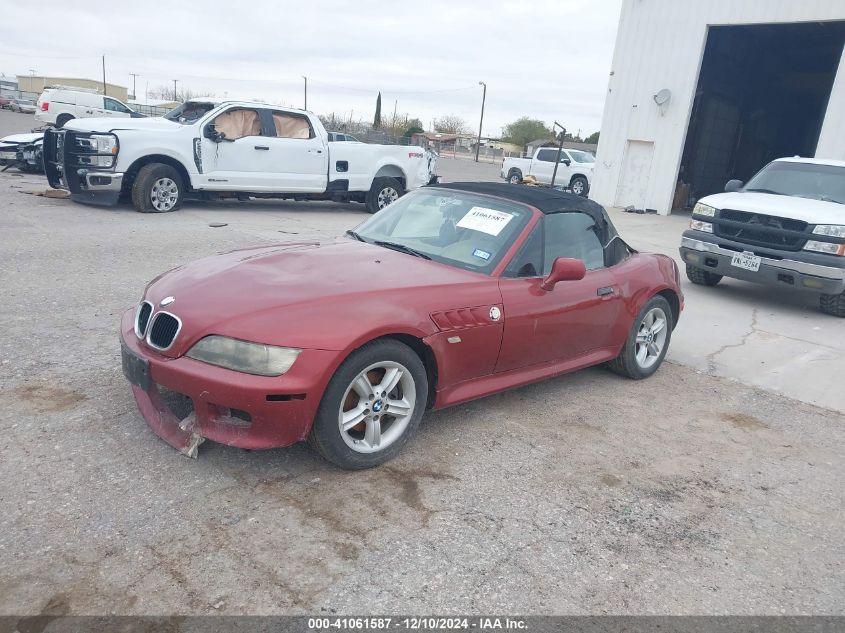 2000 BMW Z3 2.3 VIN: 4USCH9342YLG04696 Lot: 41061587