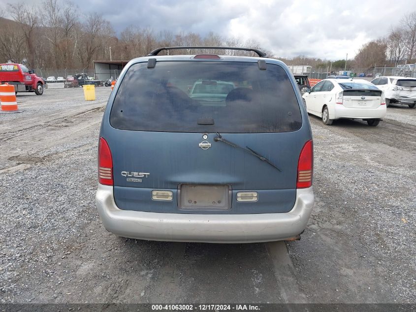 1998 Nissan Quest Gxe/Xe VIN: 4N2DN1112WD801169 Lot: 41063002