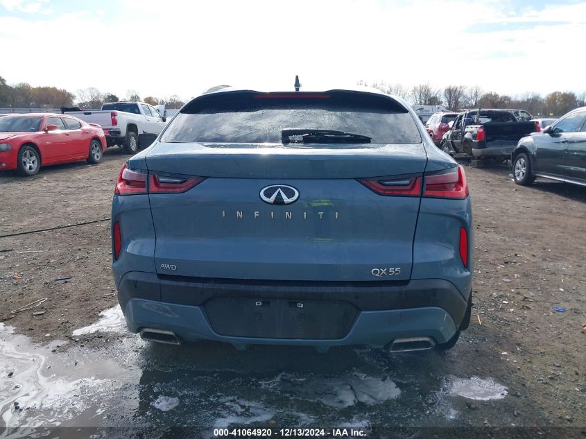 2022 Infiniti Qx55 Luxe Awd VIN: 3PCAJ5J39NF100503 Lot: 41064920