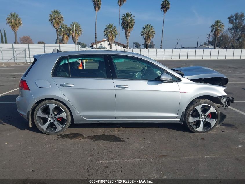 2017 Volkswagen Golf Gti Autobahn 4-Door/S 4-Door/Se 4-Door/Sport 4-Door VIN: 3VW4T7AU2HM072679 Lot: 41067620