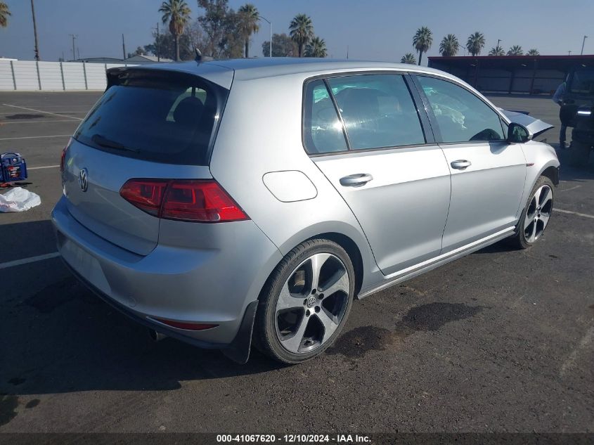 2017 Volkswagen Golf Gti Autobahn 4-Door/S 4-Door/Se 4-Door/Sport 4-Door VIN: 3VW4T7AU2HM072679 Lot: 41067620