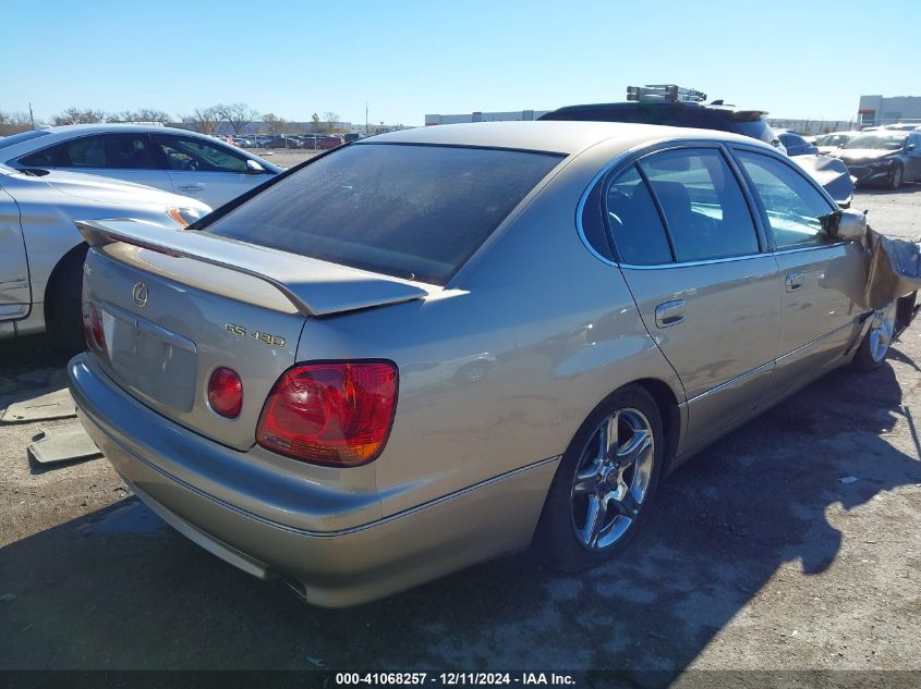 2001 Lexus Gs VIN: JT8BL69S710004103 Lot: 41068257