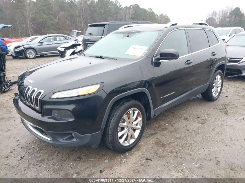 2014 Jeep Cherokee Limited VIN: 1C4PJMDB5EW282638 Lot: 41069311