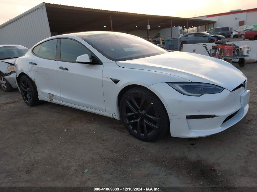 2022 Tesla Model S Dual Motor All-Wheel Drive VIN: 5YJSA1E57NF483768 Lot: 41069339