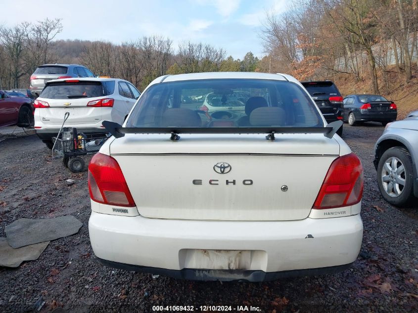 2001 Toyota Echo VIN: JTDBT123X10179002 Lot: 41069432