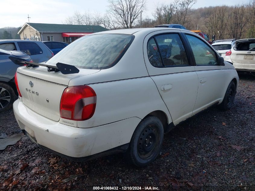 2001 Toyota Echo VIN: JTDBT123X10179002 Lot: 41069432