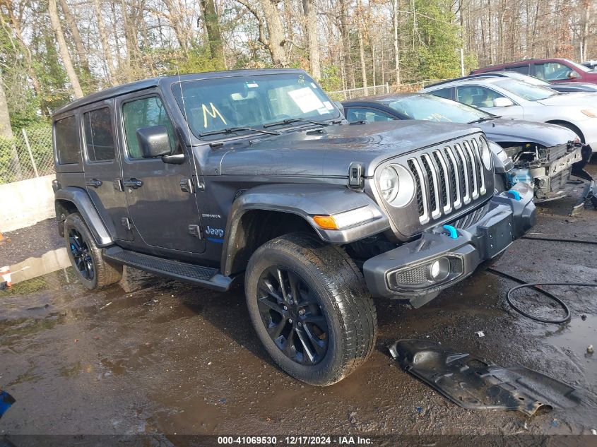 2022 Jeep Wrangler 4Xe Unlimited Sahara 4X4 VIN: 1C4JJXP67NW115493 Lot: 41069530