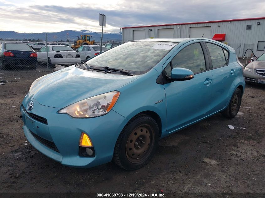 2013 Toyota Prius C Four VIN: JTDKDTB37D1041442 Lot: 41069798