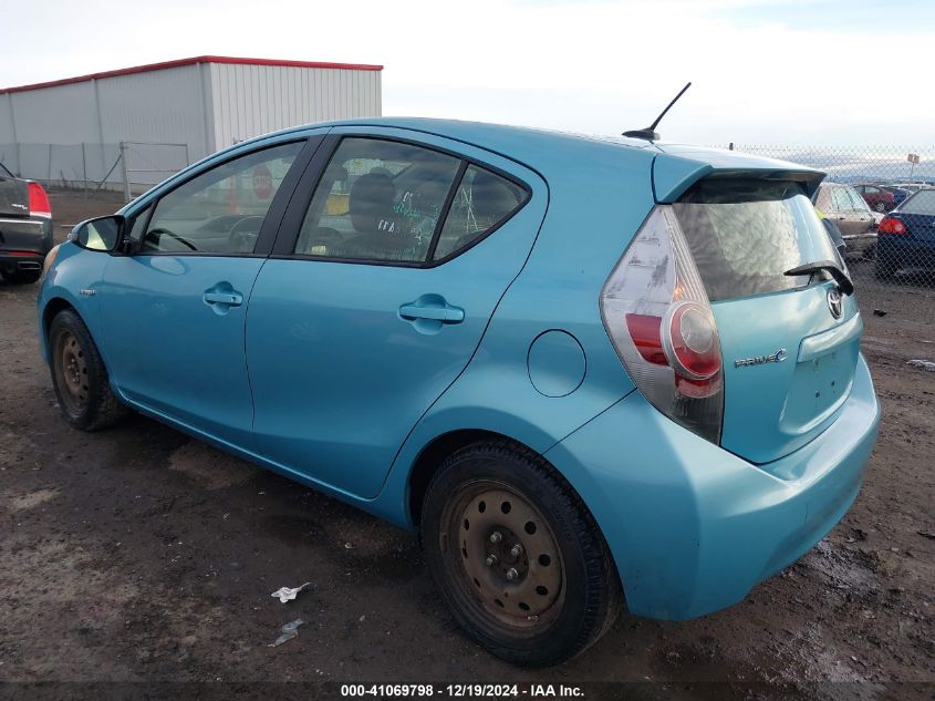 2013 Toyota Prius C Four VIN: JTDKDTB37D1041442 Lot: 41069798