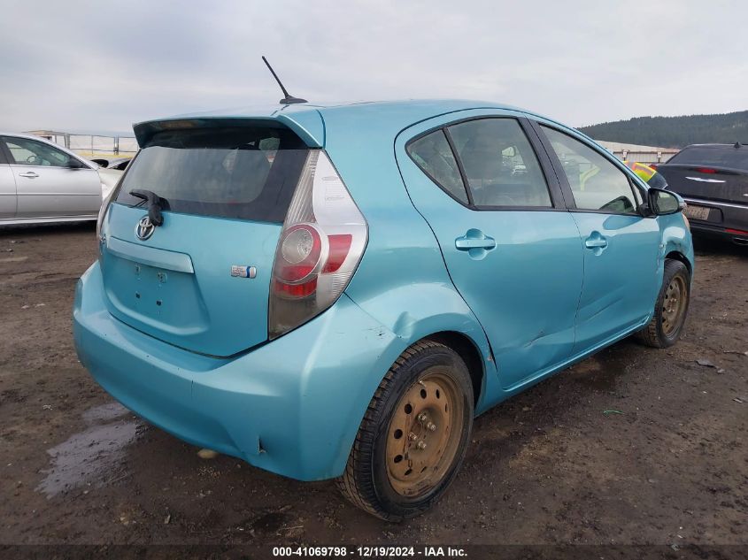 2013 Toyota Prius C Four VIN: JTDKDTB37D1041442 Lot: 41069798