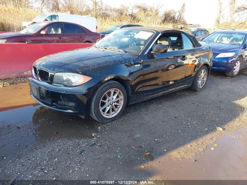 2011 BMW 128 I VIN: WBAUN1C5XBVH83446 Lot: 41070597