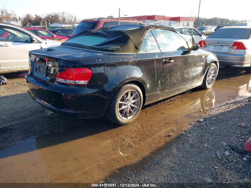 2011 BMW 128 I VIN: WBAUN1C5XBVH83446 Lot: 41070597