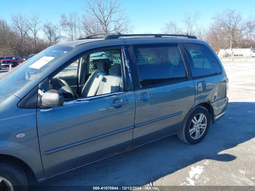 2004 Mazda Mpv Lx VIN: JM3LW28J140514621 Lot: 41070944