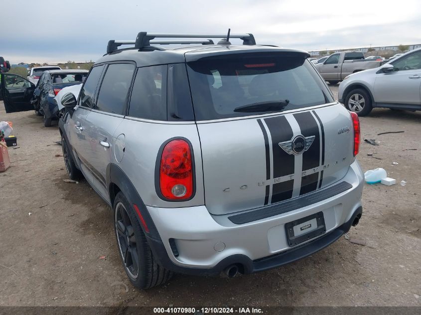 2013 Mini Countryman Cooper S VIN: WMWZC3C59DWP24437 Lot: 41070980