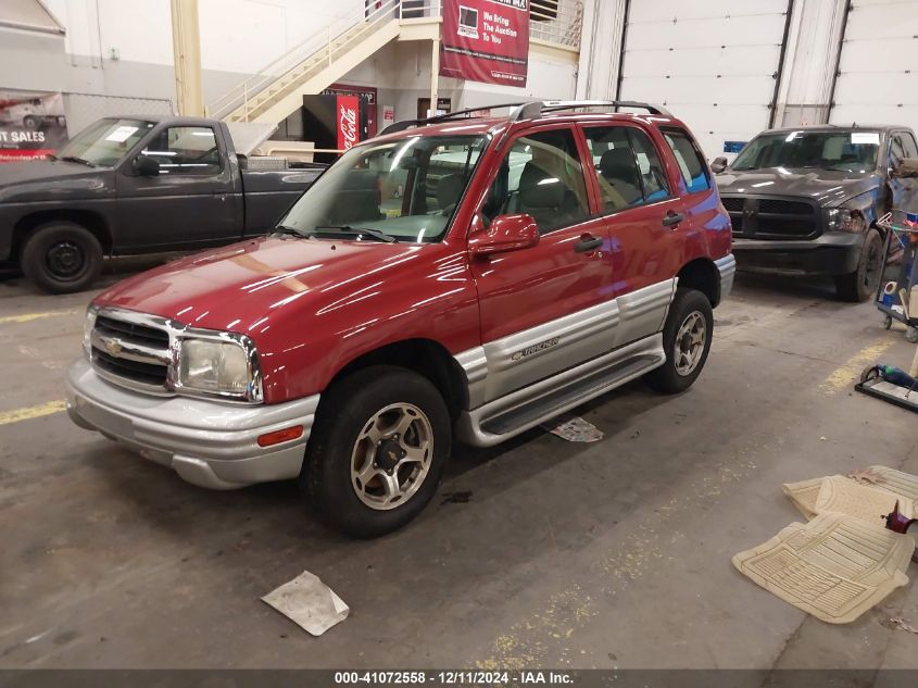 2001 Chevrolet Tracker Hard Top Lt VIN: 2CNBJ634X16953830 Lot: 41072558