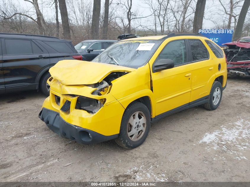 2002 Pontiac Aztek VIN: 3G7DA03E72S592643 Lot: 41072851