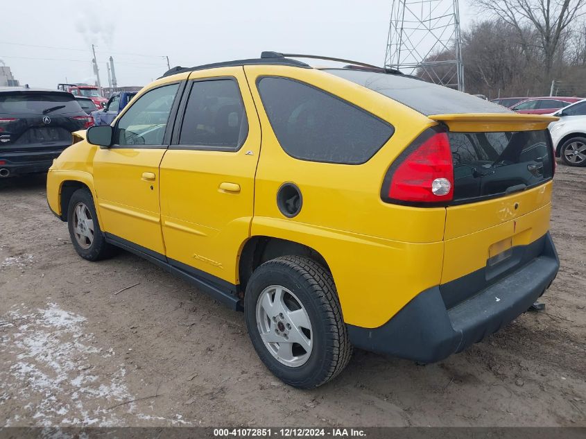 2002 Pontiac Aztek VIN: 3G7DA03E72S592643 Lot: 41072851